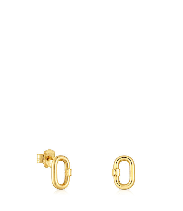 טואוס עגילי Hold Oval מזהב 18 קראט