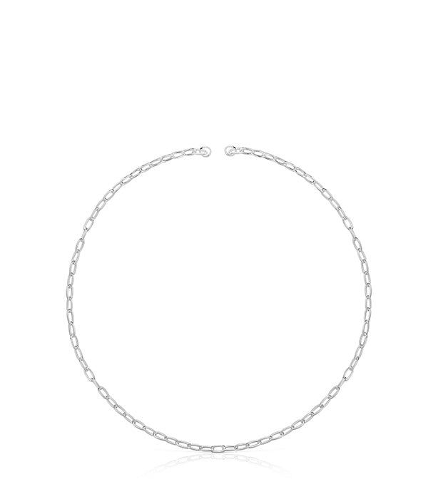 טואוס שרשרת קצרה Hold Oval מכסף