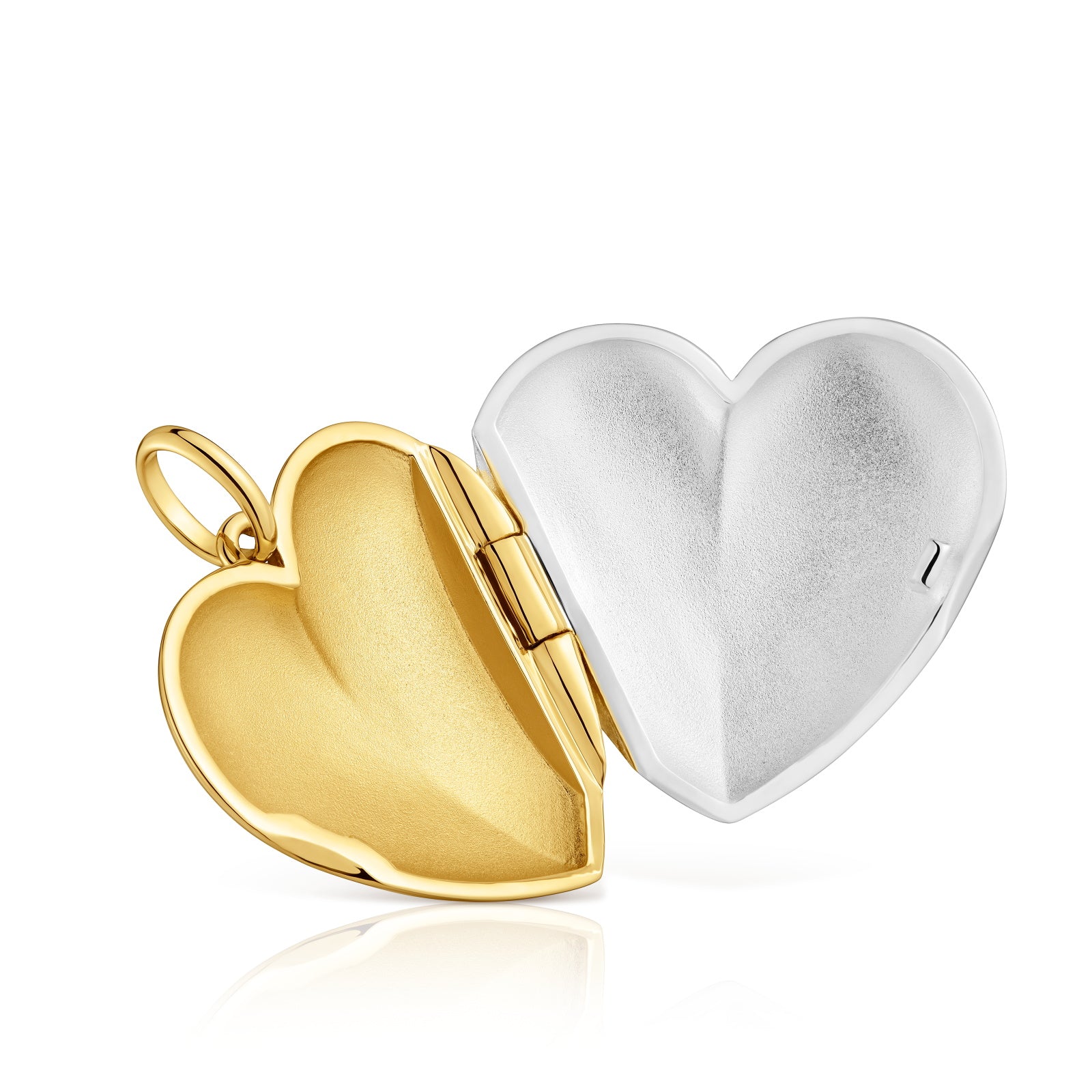 טואוס תליון לב נפתח Medallions בשני גוונים