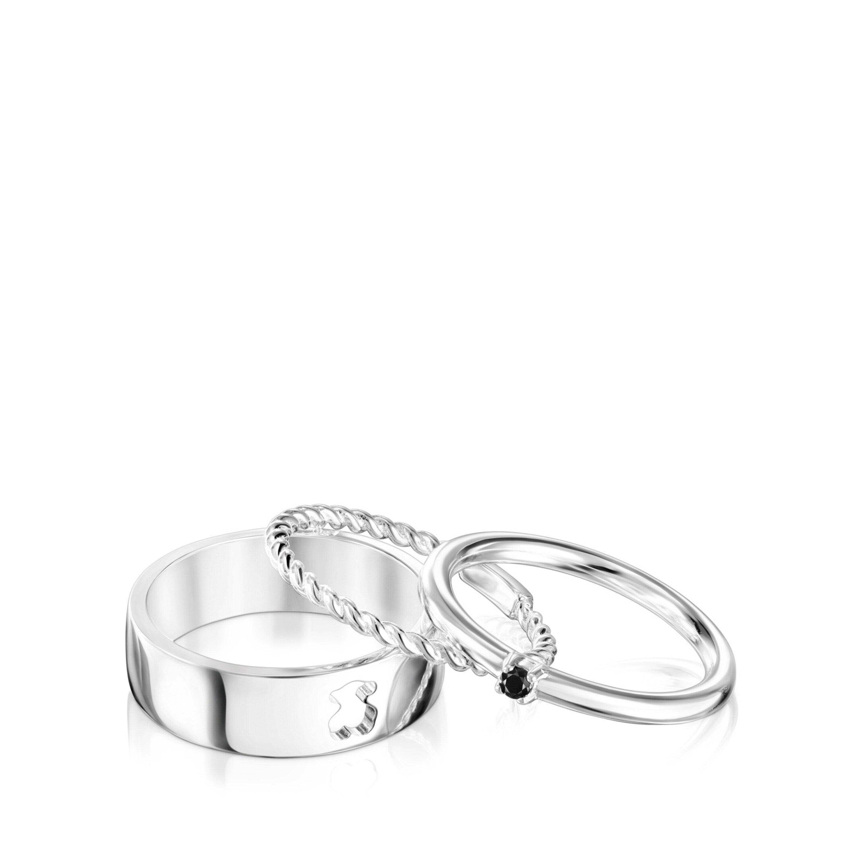 טואוס סט טבעות Ring mix כסף סטרלינג עם אבן ספינל