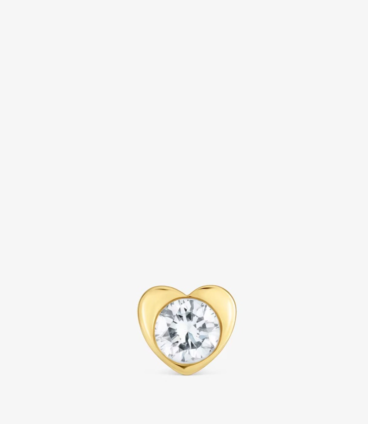 טואוס עגילי לב Lili מזהב בשילוב יהלומי מעבדה