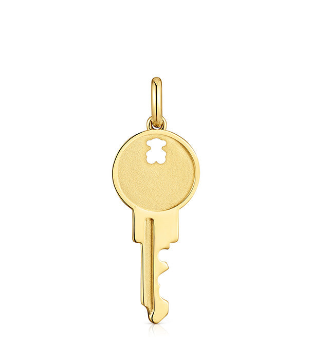 טואוס תליון מפתח Medallions מכסף ועליו זהב 18 קראט