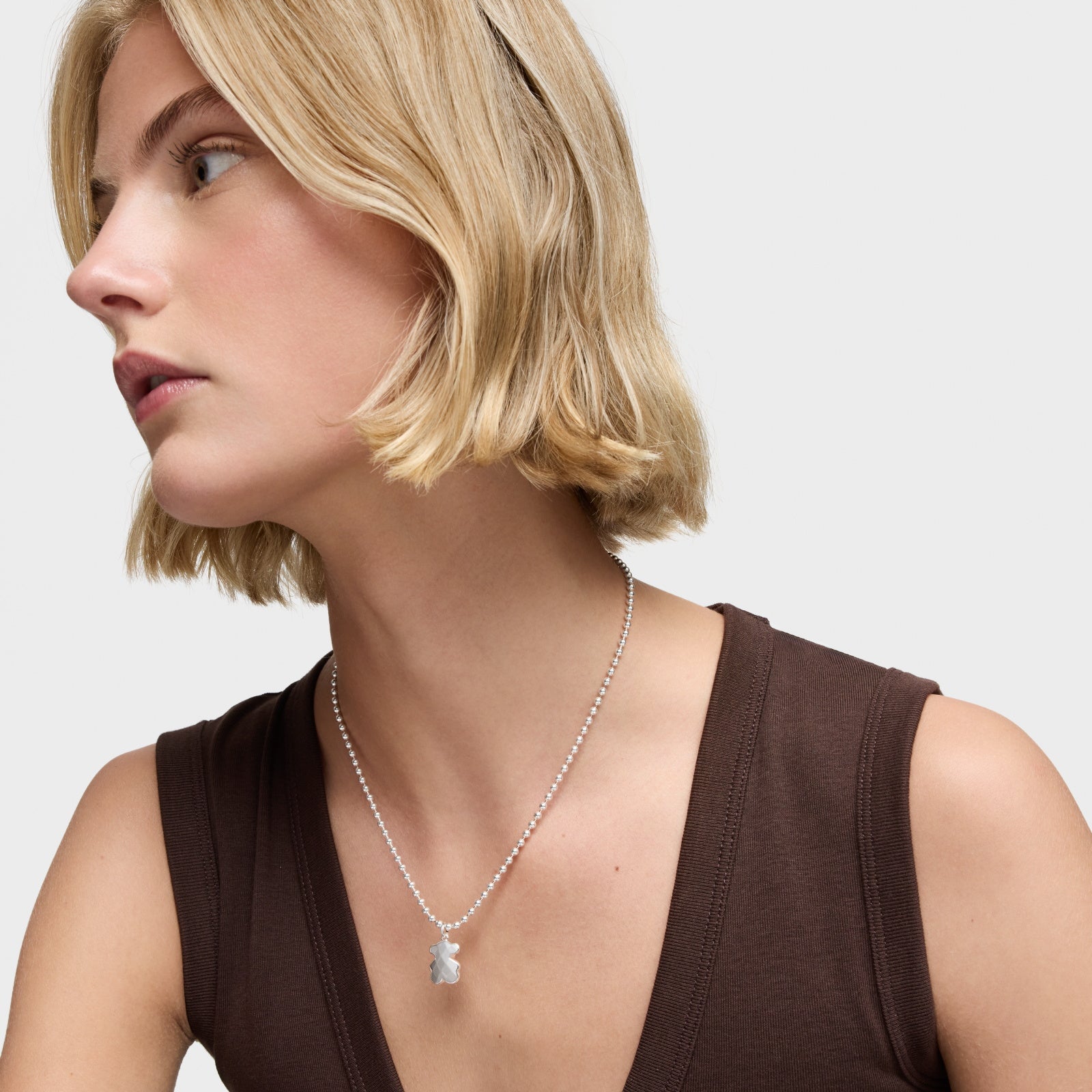 טואוס תליון דובי Icon Metal מכסף