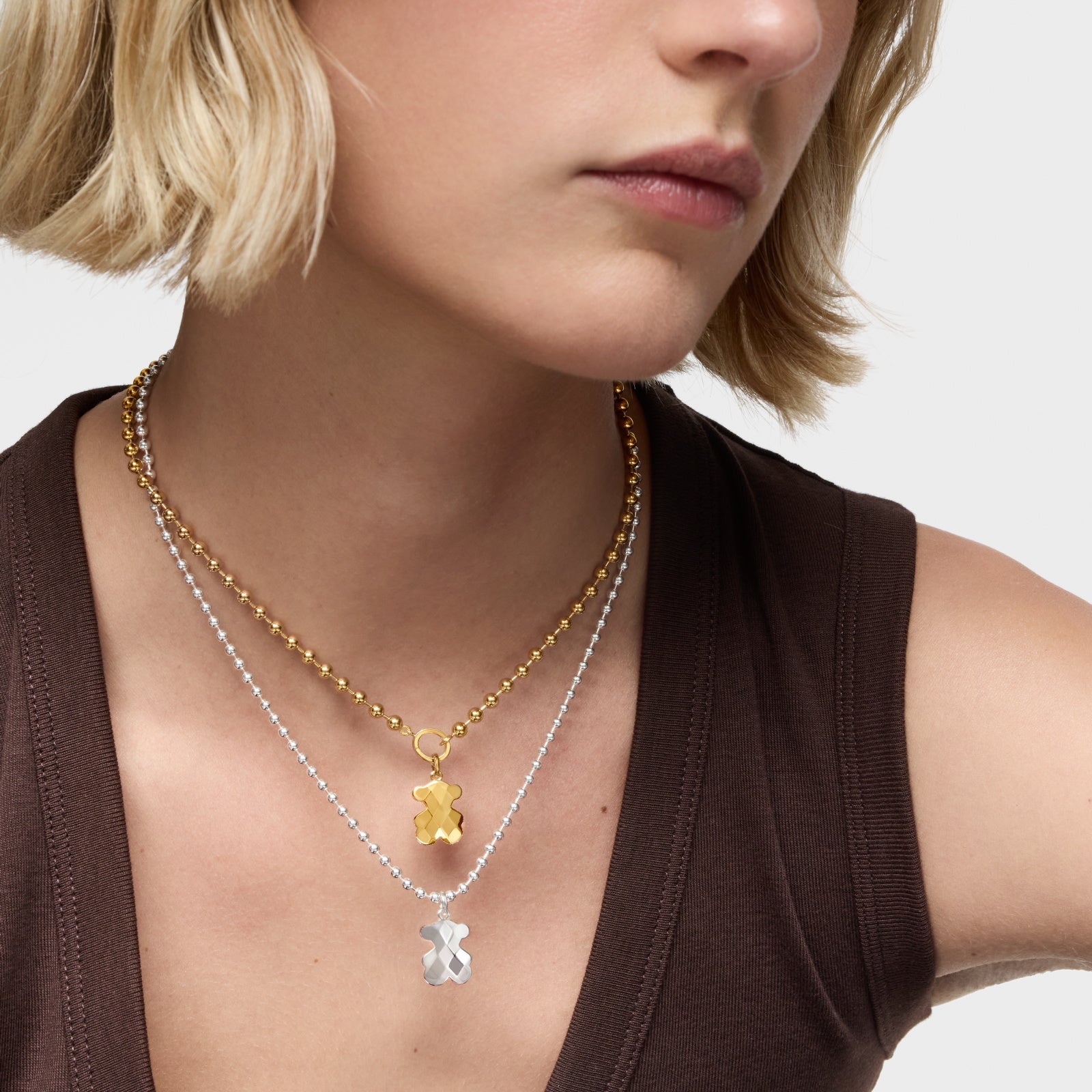 טואוס תליון דובי Icon Metal מכסף