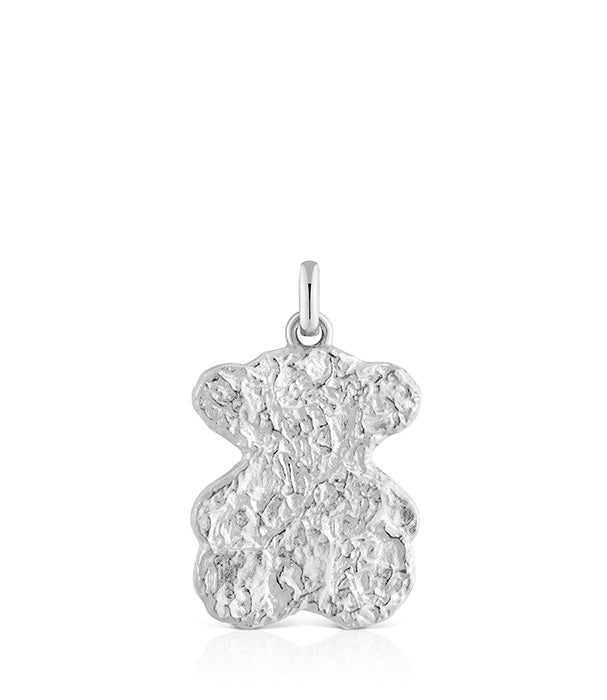 טואוס תליון במוטיב דובי בטקסטורה Sweet Dolls מכסף