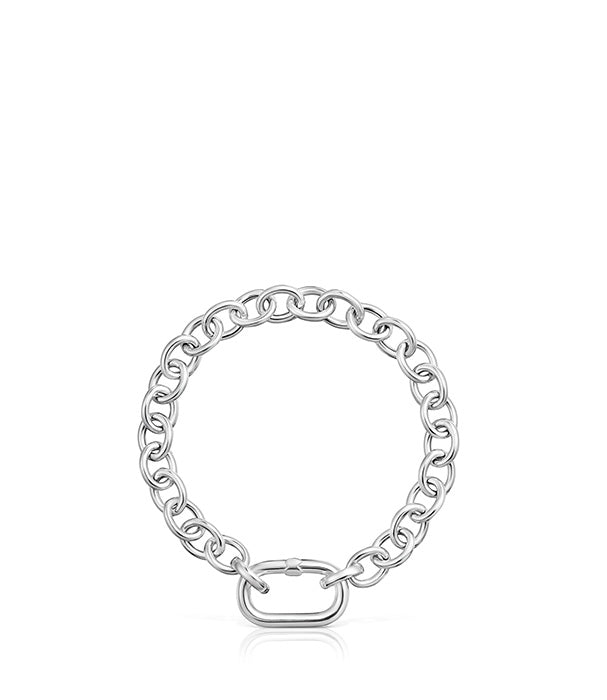 טואוס צמיד חוליות Hold Oval מכסף