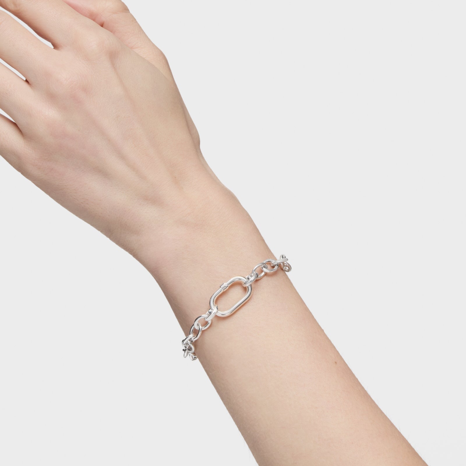 טואוס צמיד חוליות Hold Oval מכסף