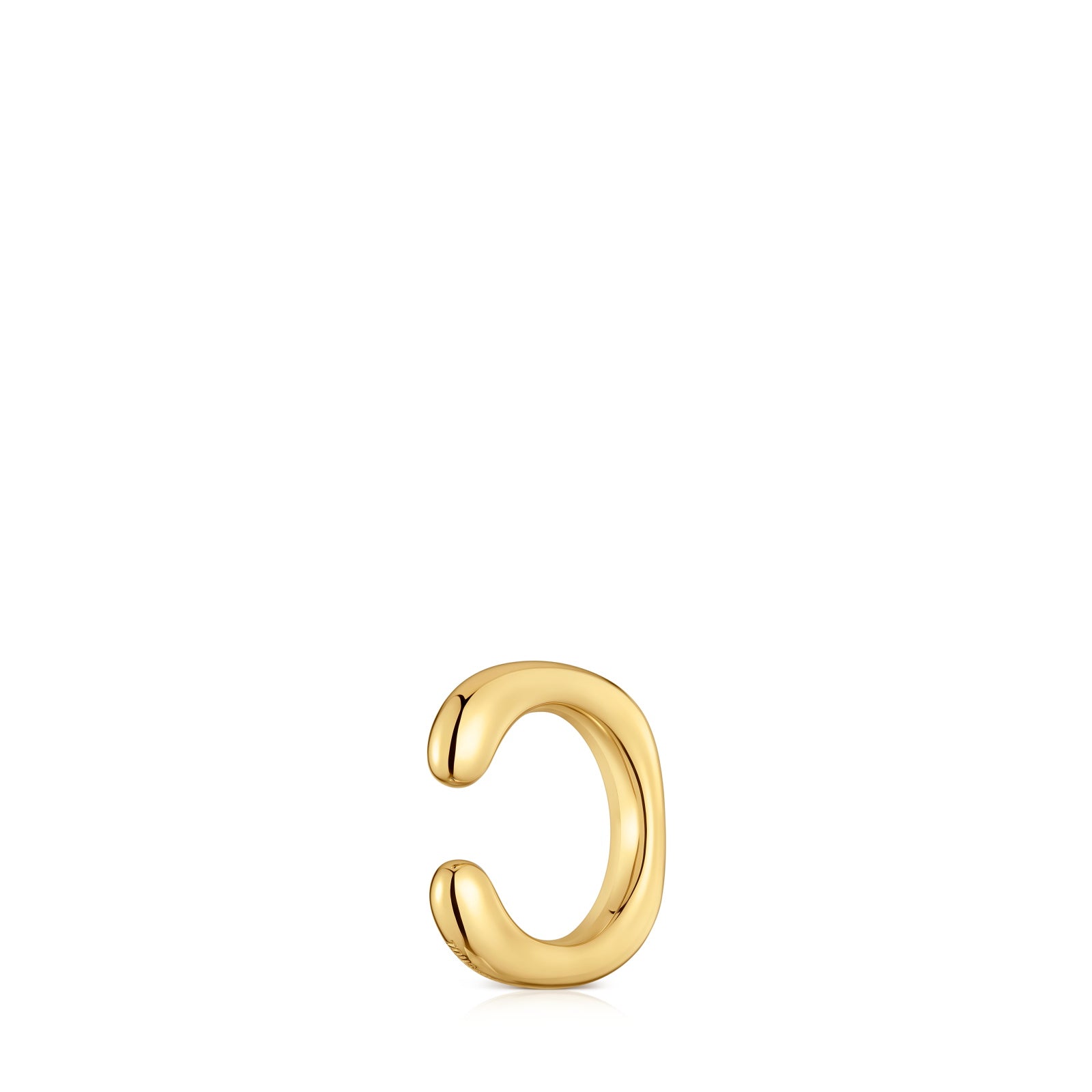 טואוס עגיל הליקס LINE מכסף ועליו זהב 18 קראט