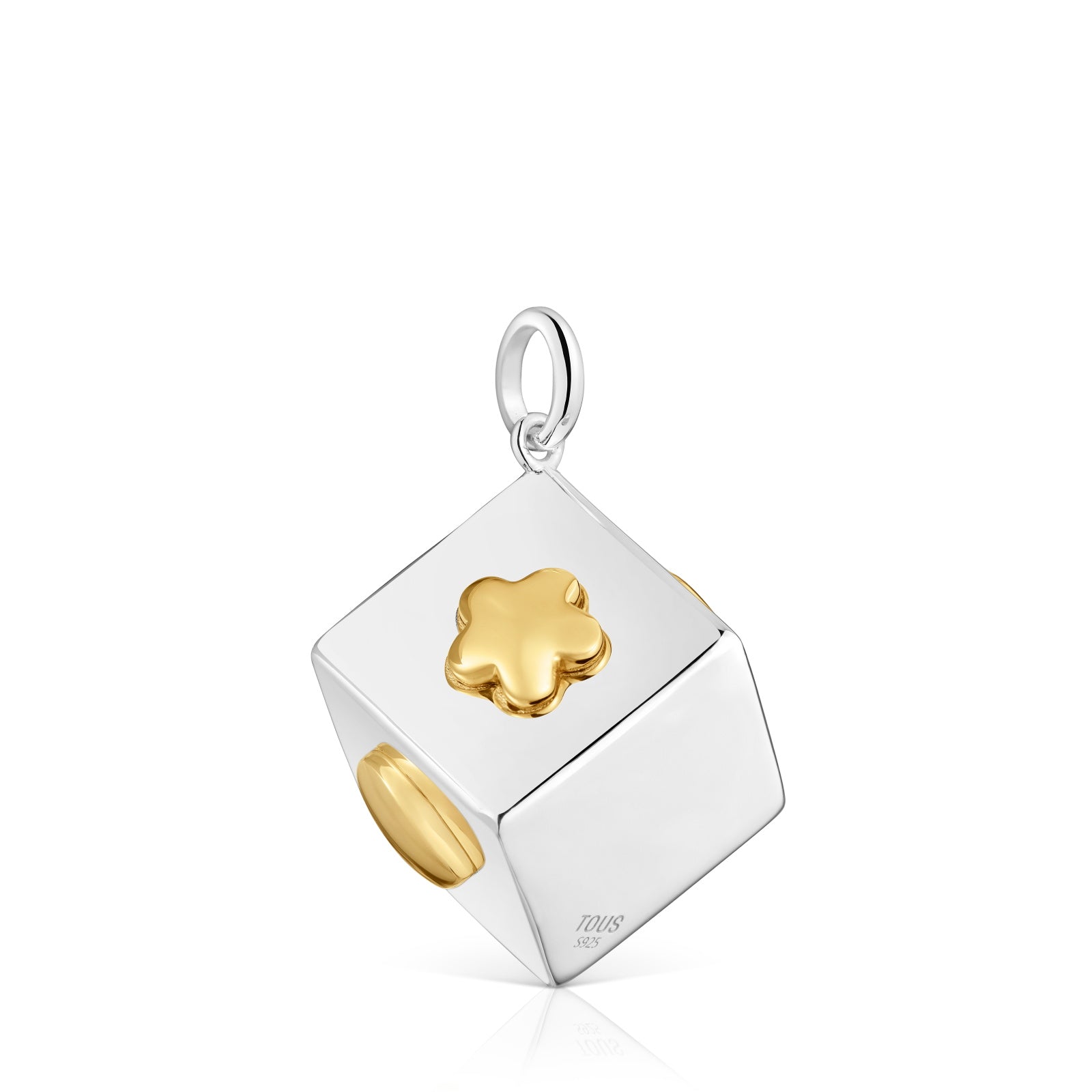 טואוס תליון קוביה בשילוב מוטיבים Medallions בשני גוונים