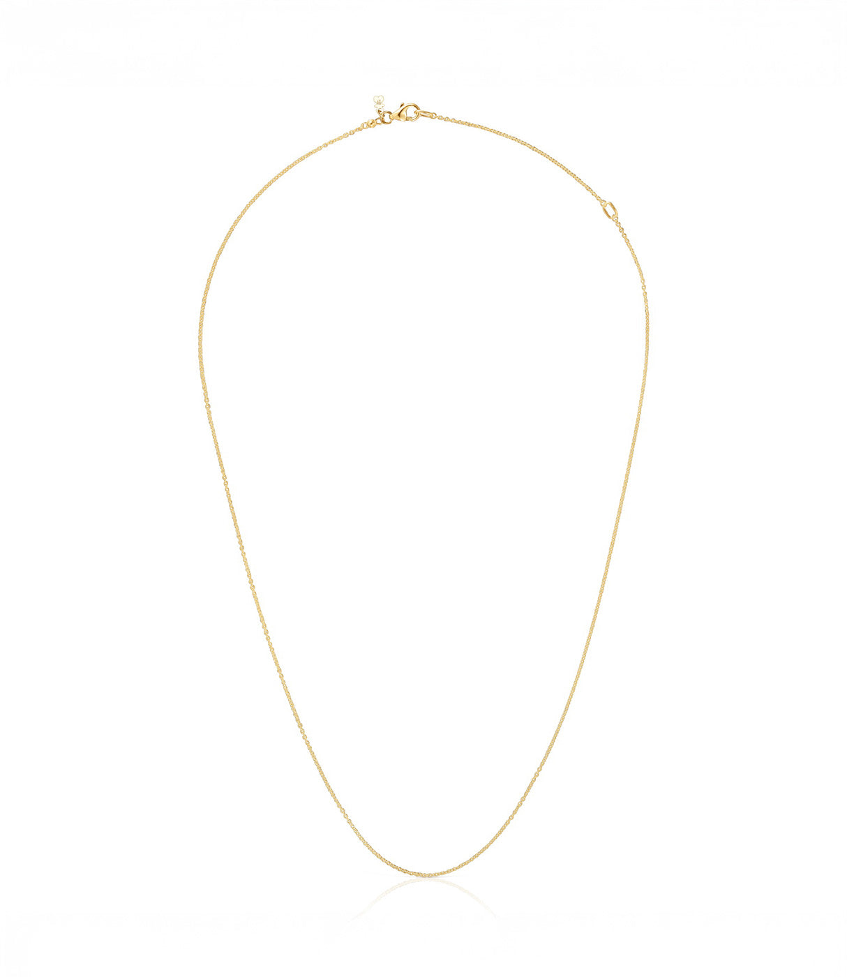 שרשרת זהב דקה ועדינה לנשים, שרשרת אופנתית על רקע לבן