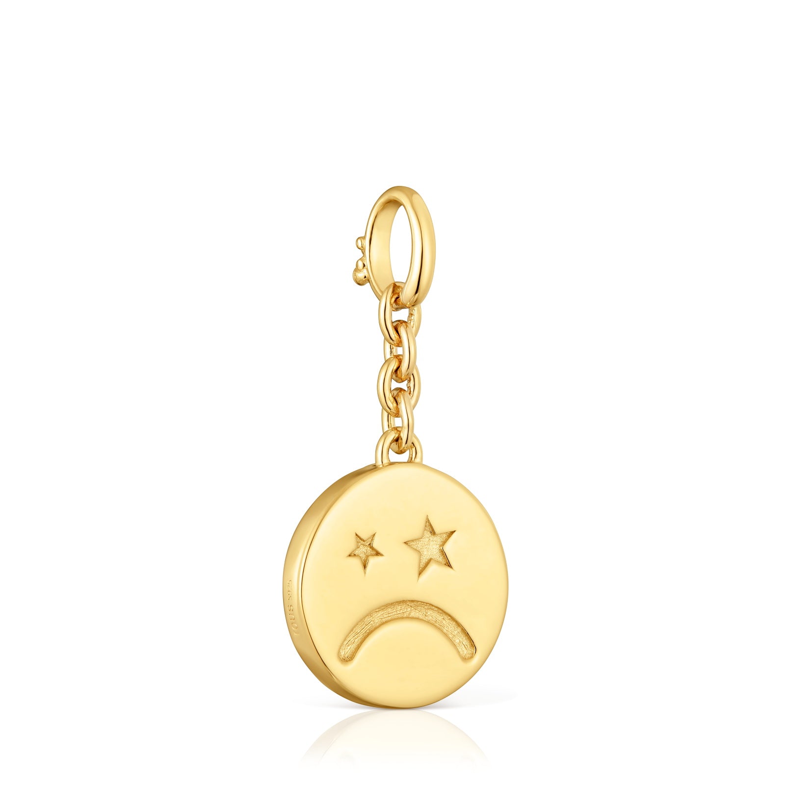 טואוס תליון חיוך בשילוב פנינה ואבני חן Medallions מכסף ועליו זהב 18 קראט