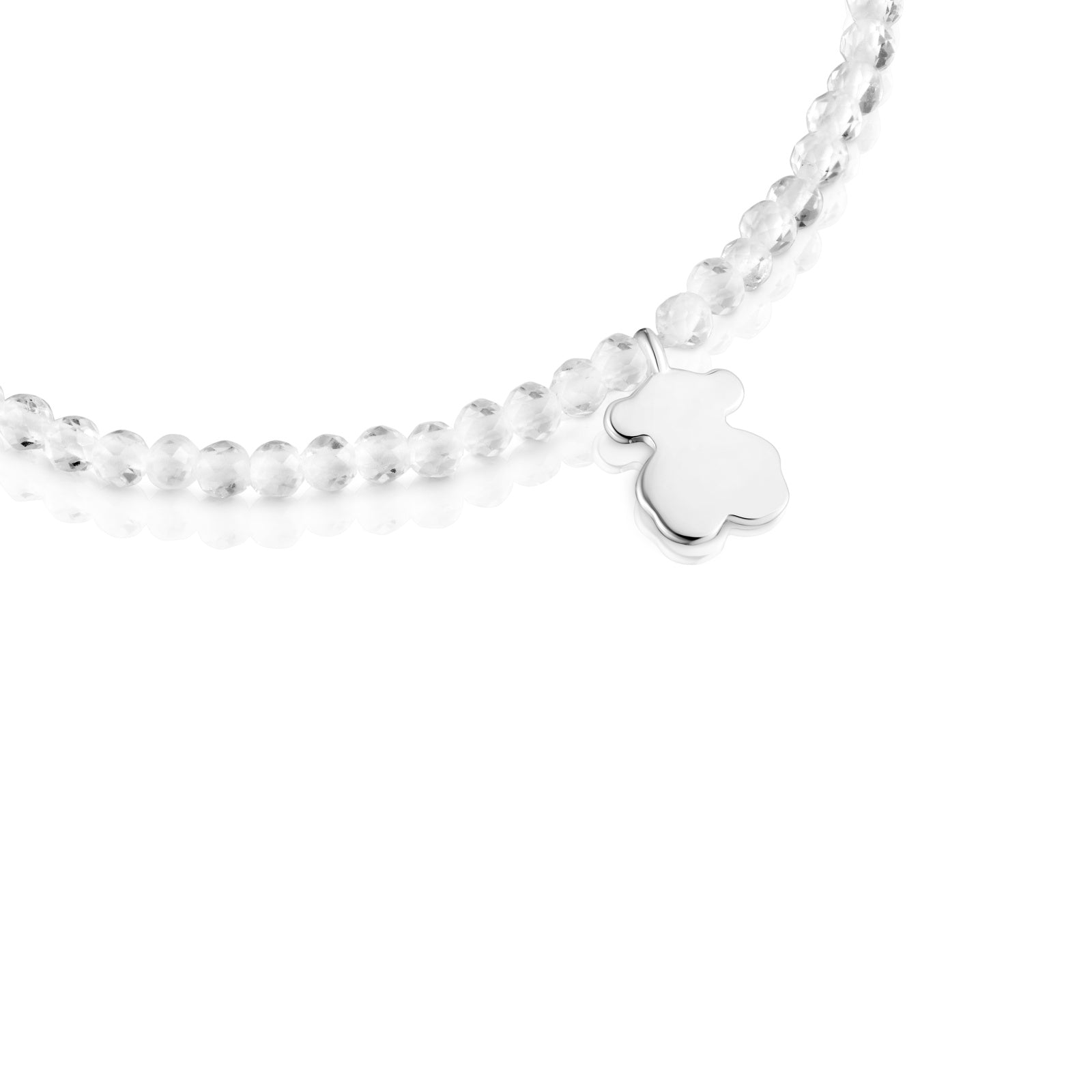 טואוס צמיד אבני חן Motifs בשילוב מוטיב דובי מכסף