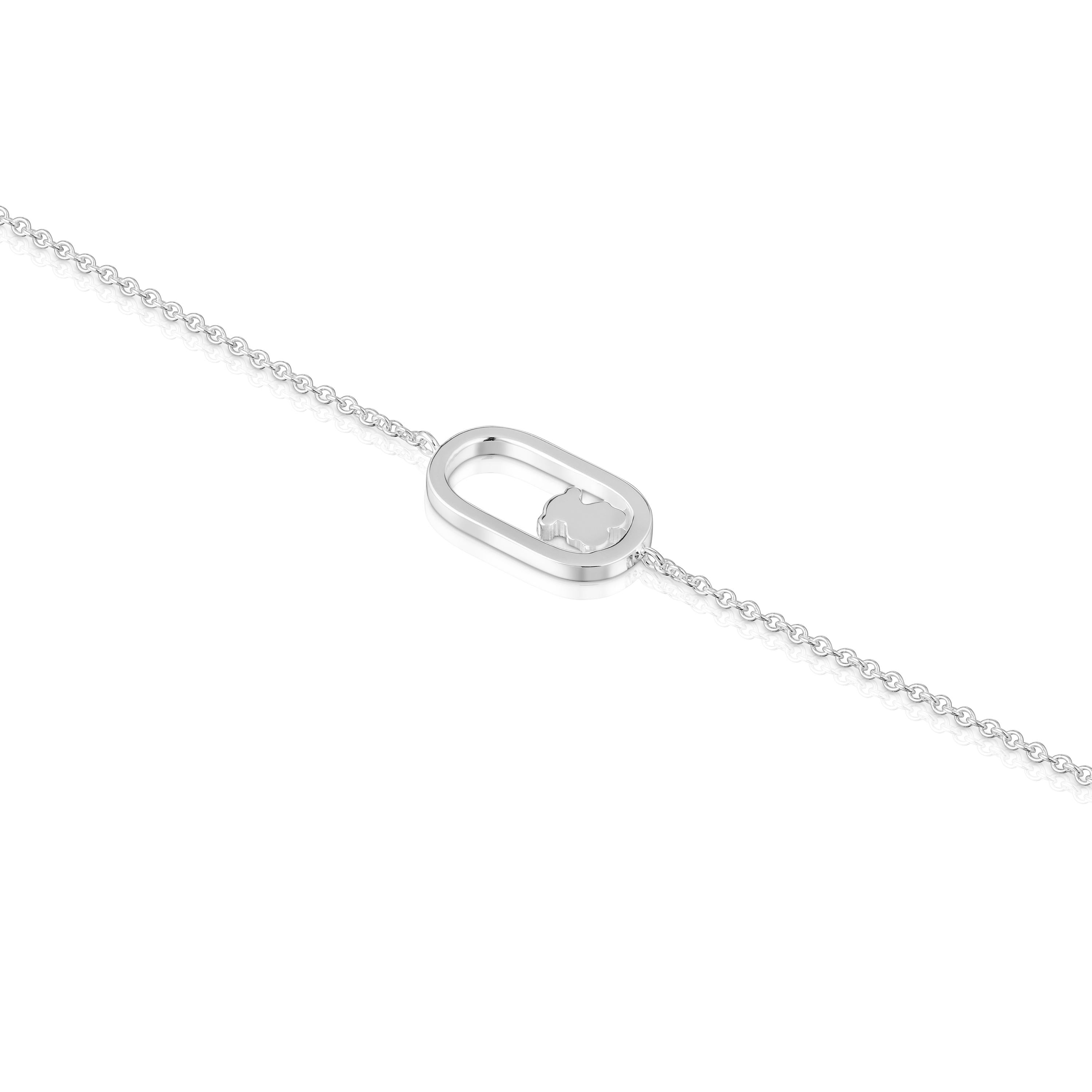 טואוס צמיד חוליות בשילוב מוטיב דובי Camille מכסף