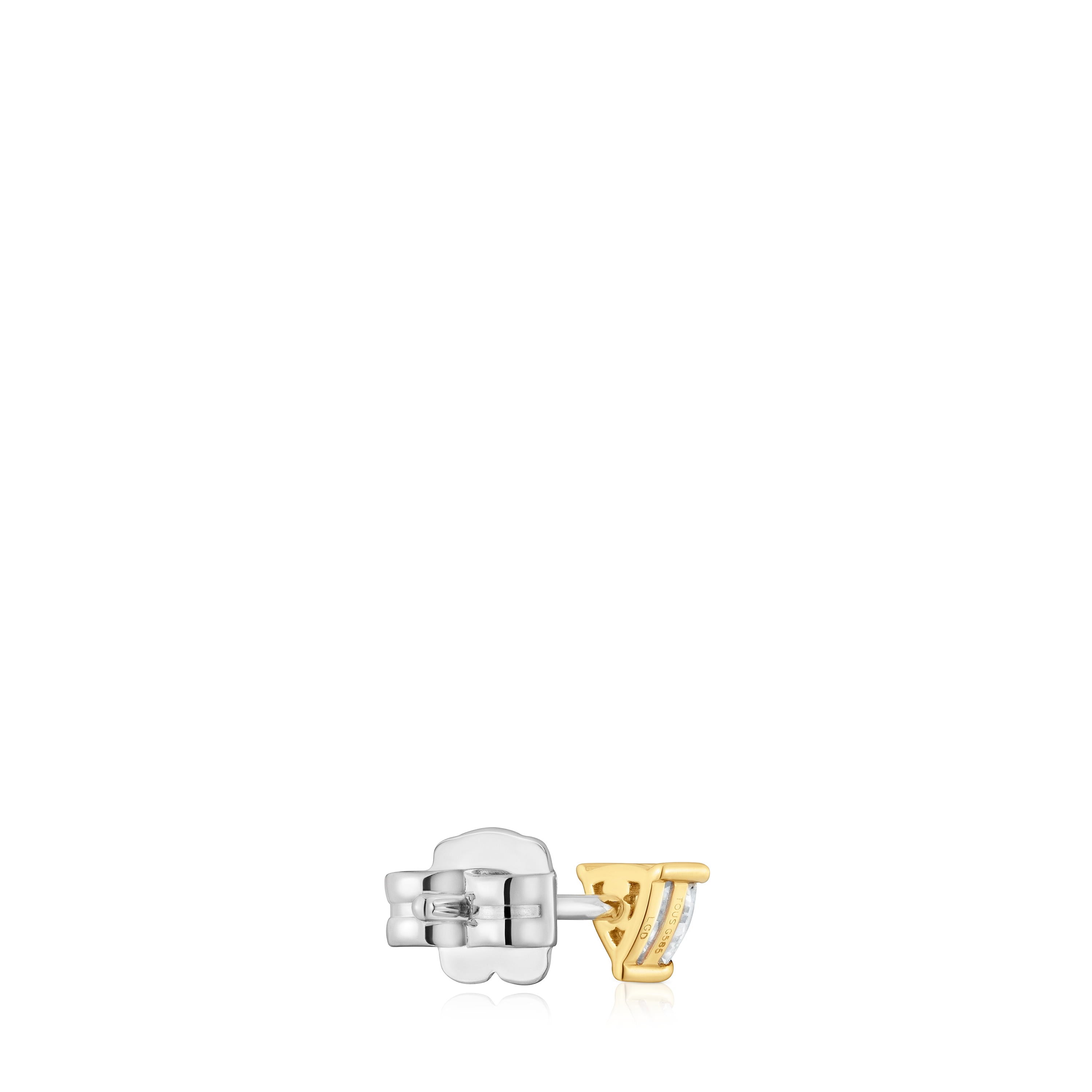 טואוס עגיל יחיד Shine LGD מזהב 14 קראט עם יהלום מעבדה