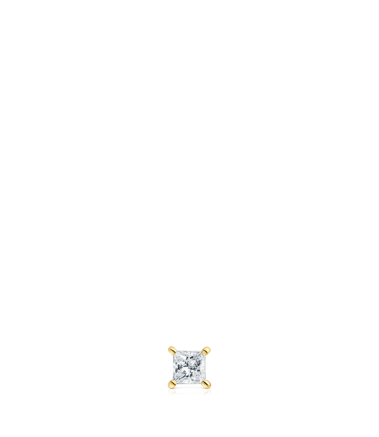 טואוס עגיל יחיד Shine LGD מזהב 14 קראט עם יהלום מעבדה