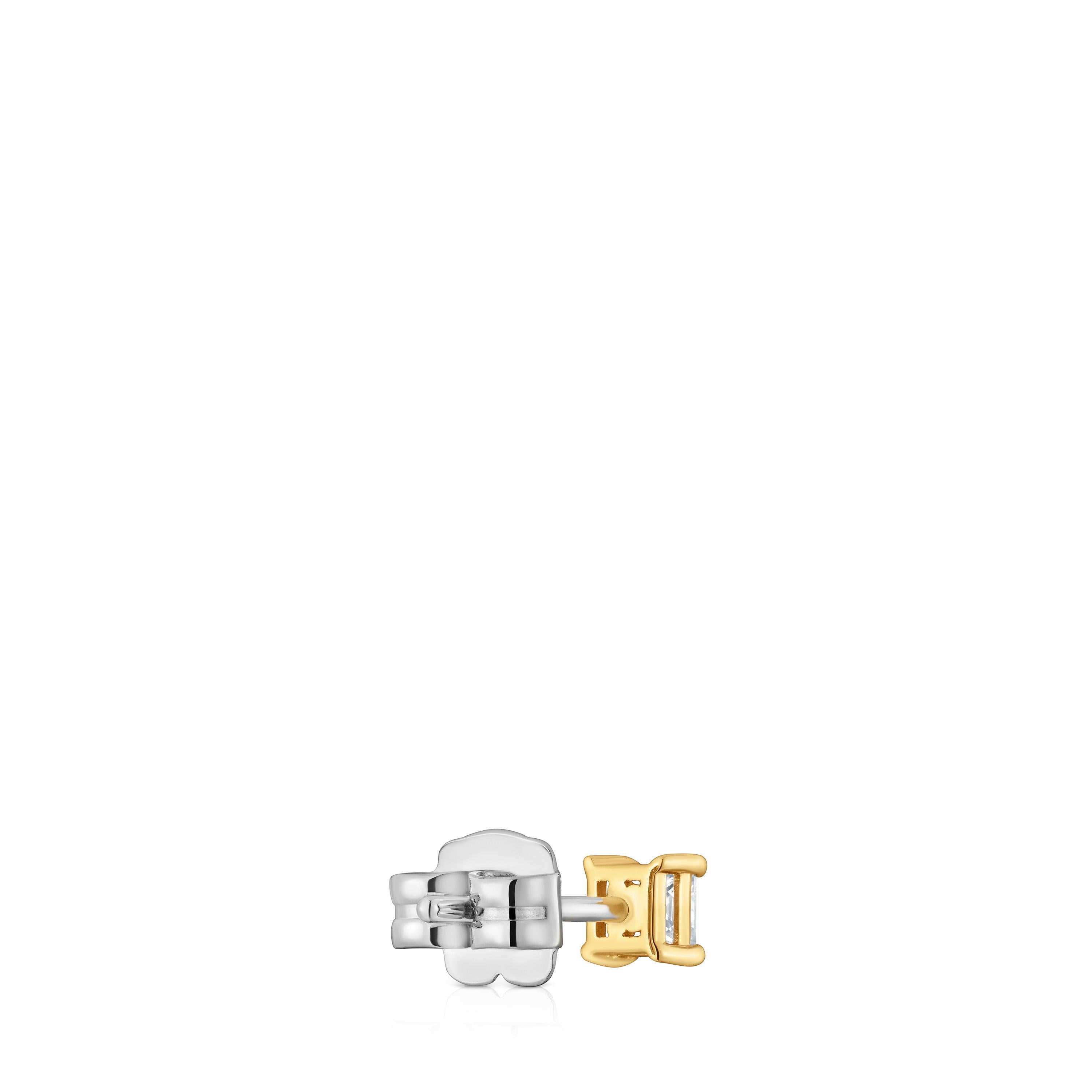 טואוס עגיל יחיד Shine LGD מזהב 14 קראט עם יהלום מעבדה