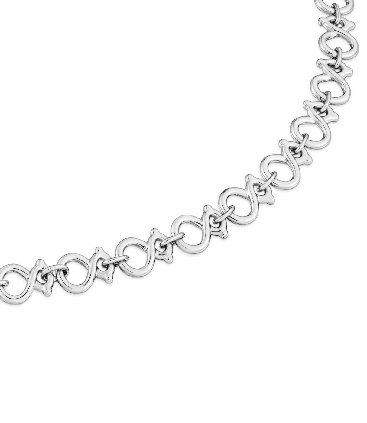 טואוס שרשרת Infinity פלדה - כסף