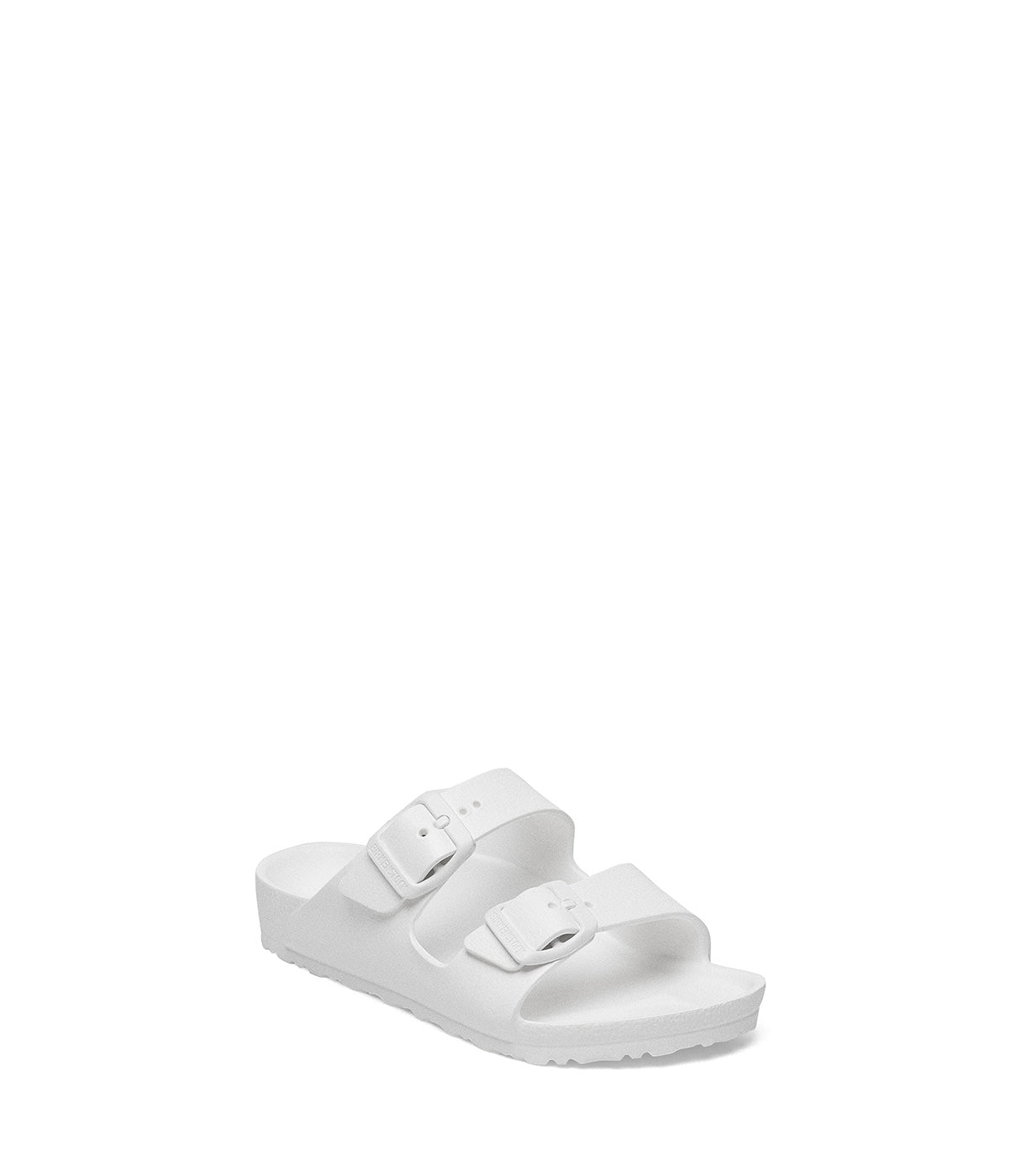 כפכף לבן עם רצועות אבזם כפולות, נעל קיץ נוחה לאישה או לגבר