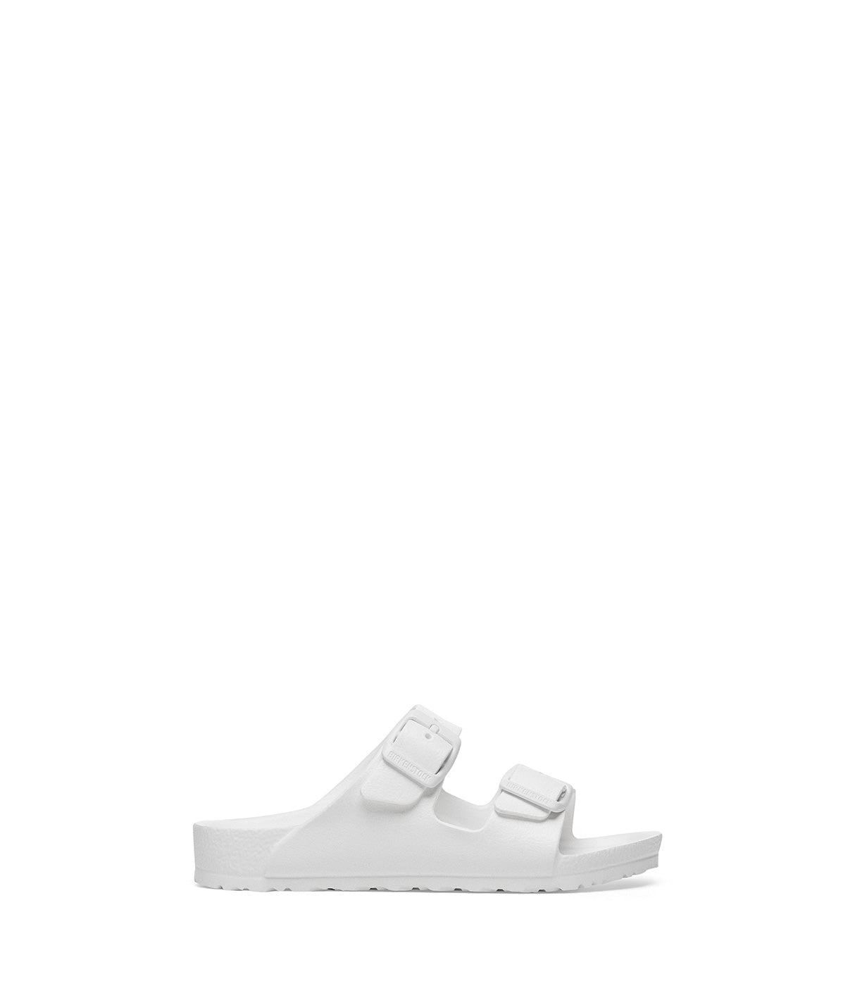 כפכף לבן שני רצועות אבזמים, עיצוב קלאסי מינימליסטי לנשים ולגברים