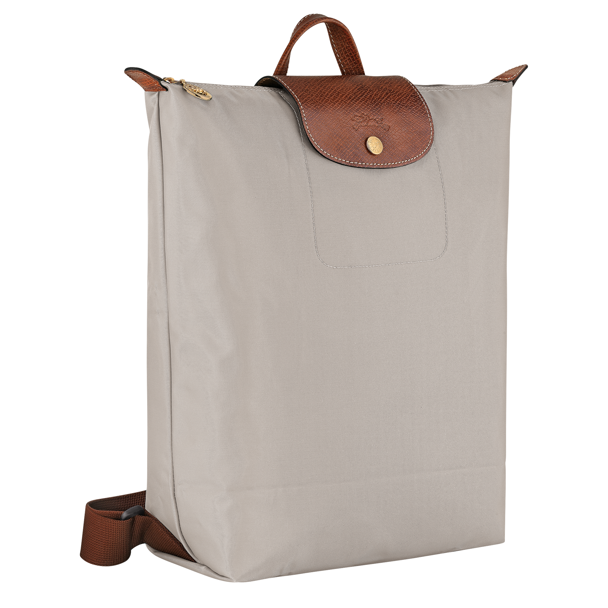 לונגשאמפ תיק גב בינוני Le Pliage Original אפור בהיר