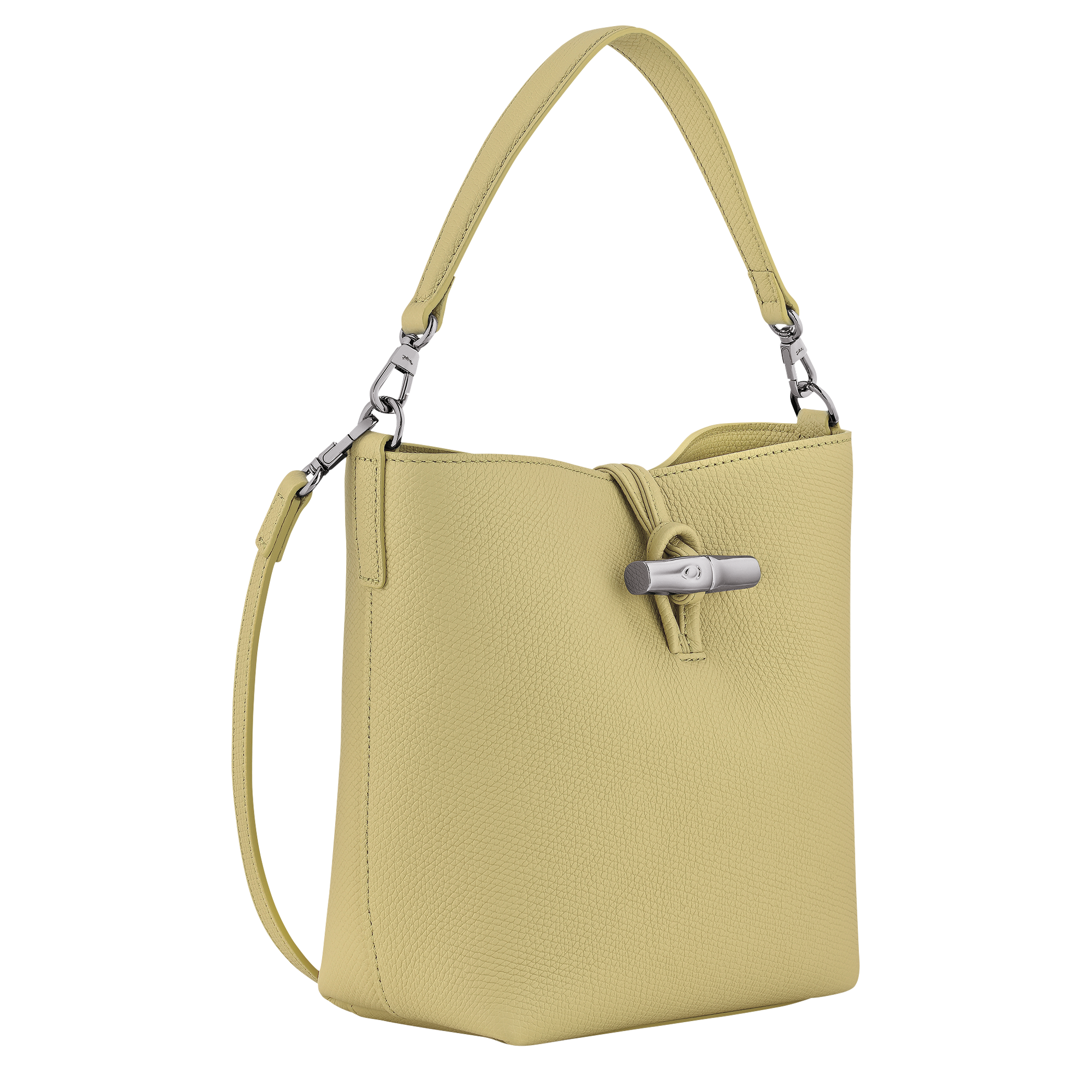 לונגשאמפ תיק יד מעור Le Roseau XS פיסטוק