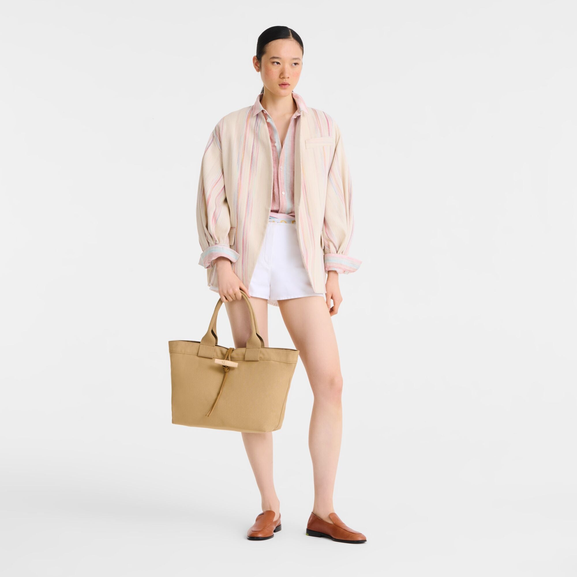 לונגשאמפ תיק כתף גדול Le Roseau חום