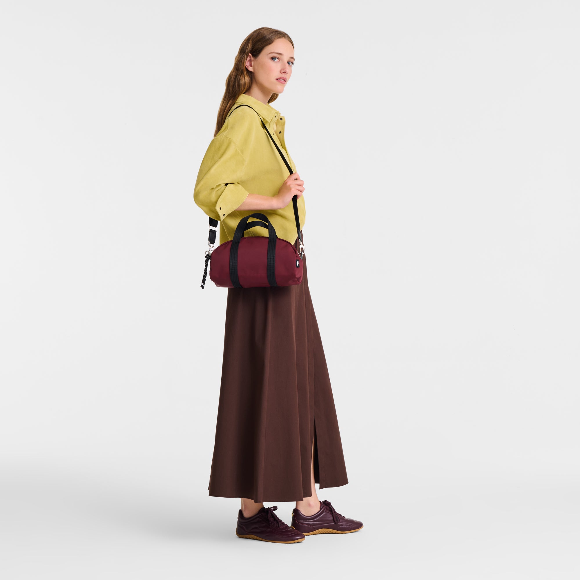 לונגשאמפ תיק יד גדול Le Pliage Energy בורדו