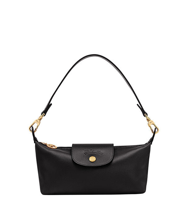 לונגשאמפ תיק כתף קטן מעור Le Pliage Xtra שחור