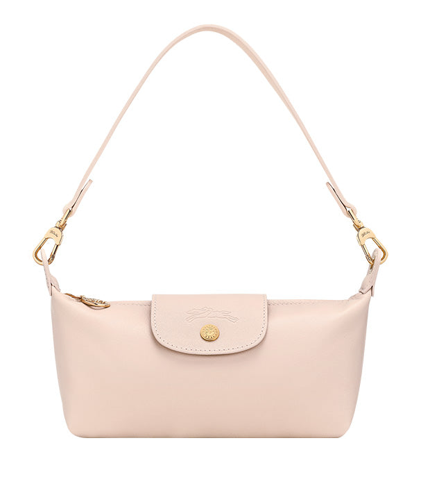 לונגשאמפ תיק כתף קטן מעור Le Pliage Xtra קרם