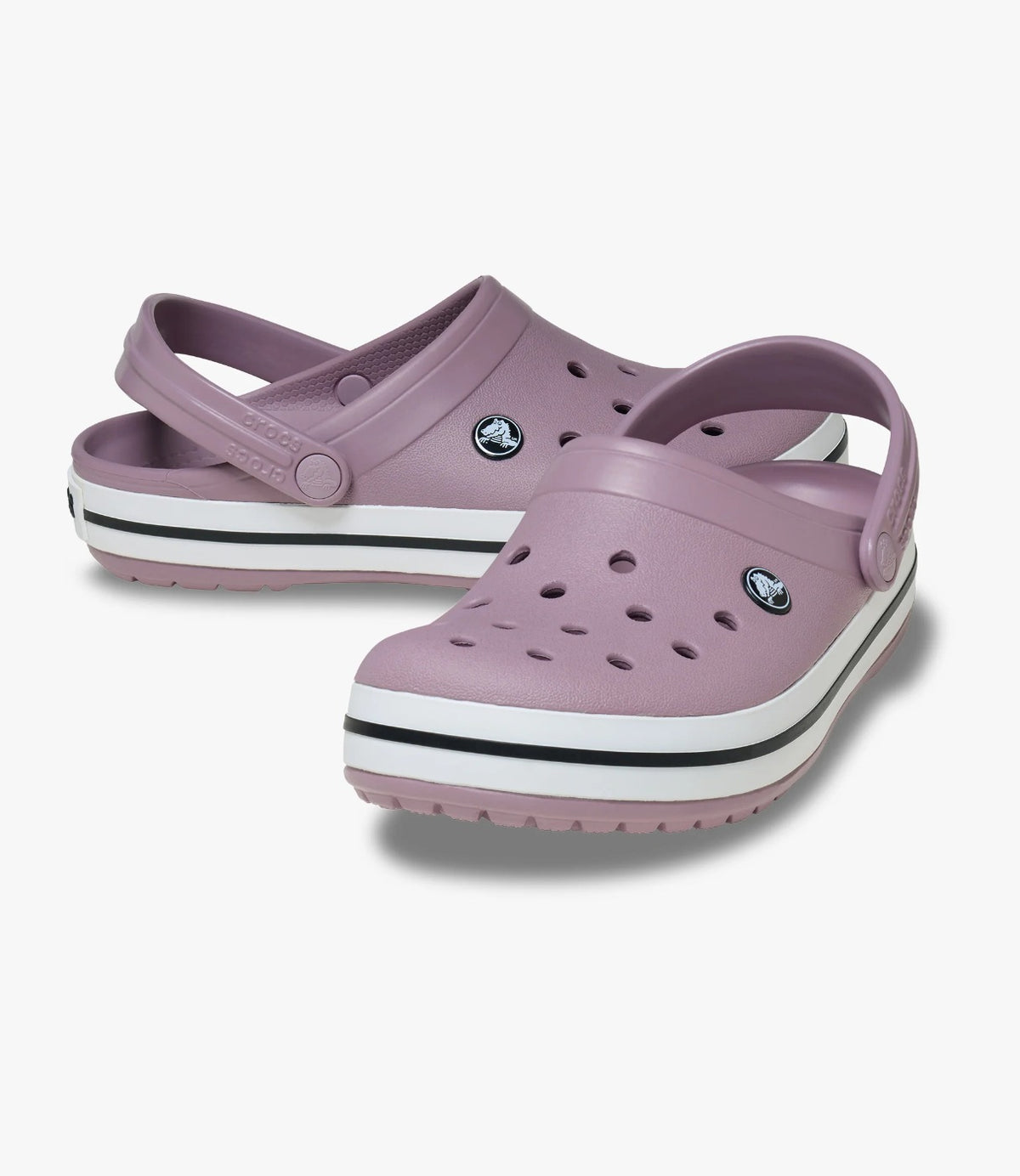 זוג כפכפי Crocband בלילך מאובק בזווית מלפנים - CHOZEN