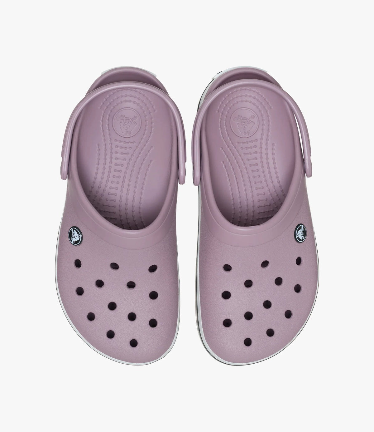 זוג כפכפי Crocband בלילך מאובק בצילום עילי מלמעלה - CHOZEN