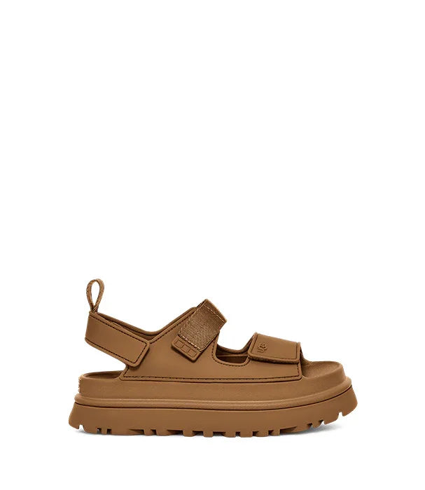 סנדל עקב מזוודה חום לנשים, עיצוב מודרני, מבית CHOZEN