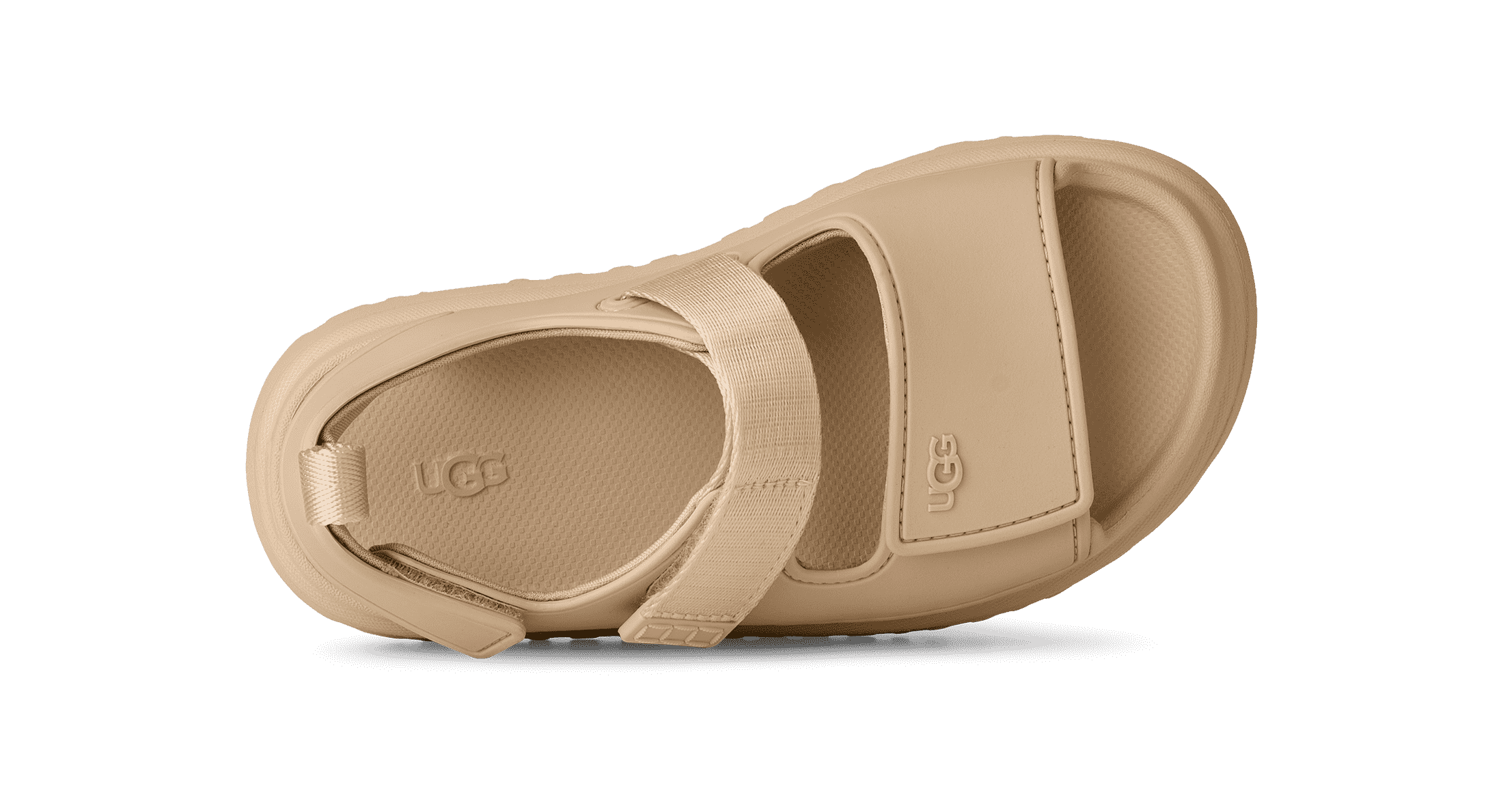 סנדל UGG בצבע בז', רצועה רחבה ועיצוב נוח, מבית קבוצת אלפא CHOZEN