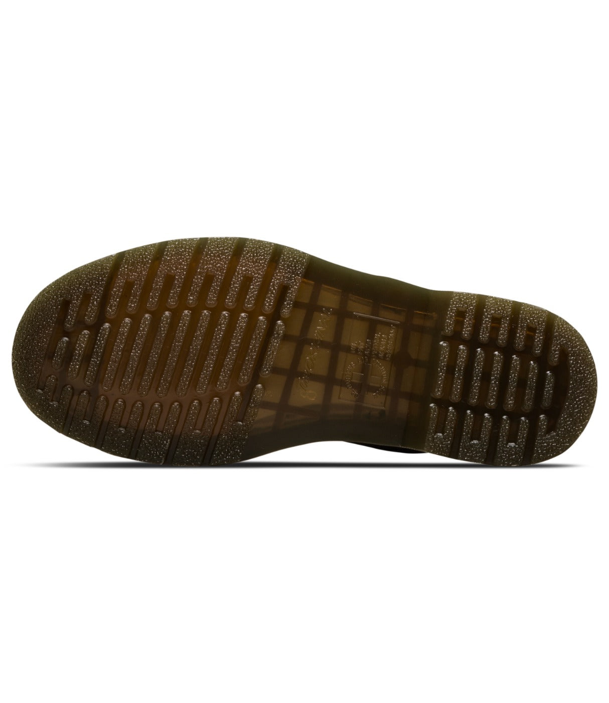 תחתית סוליית DR. MARTENS 1460 מלמטה, דוגמת אחיזה חומה ייחודית, מבית CHOZEN