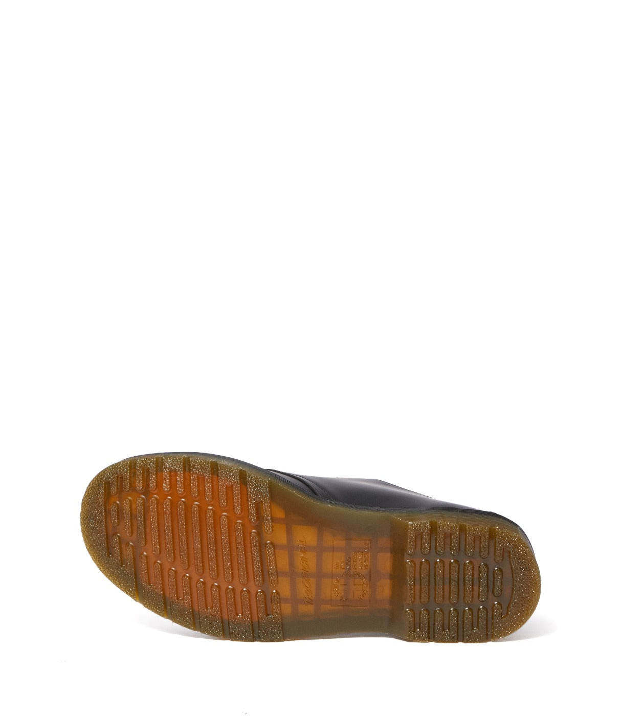 תחתית סוליית נעל DR. MARTENS GIBSON עם דוגמת משבצות ואדום-כתום, מבית CHOZEN
