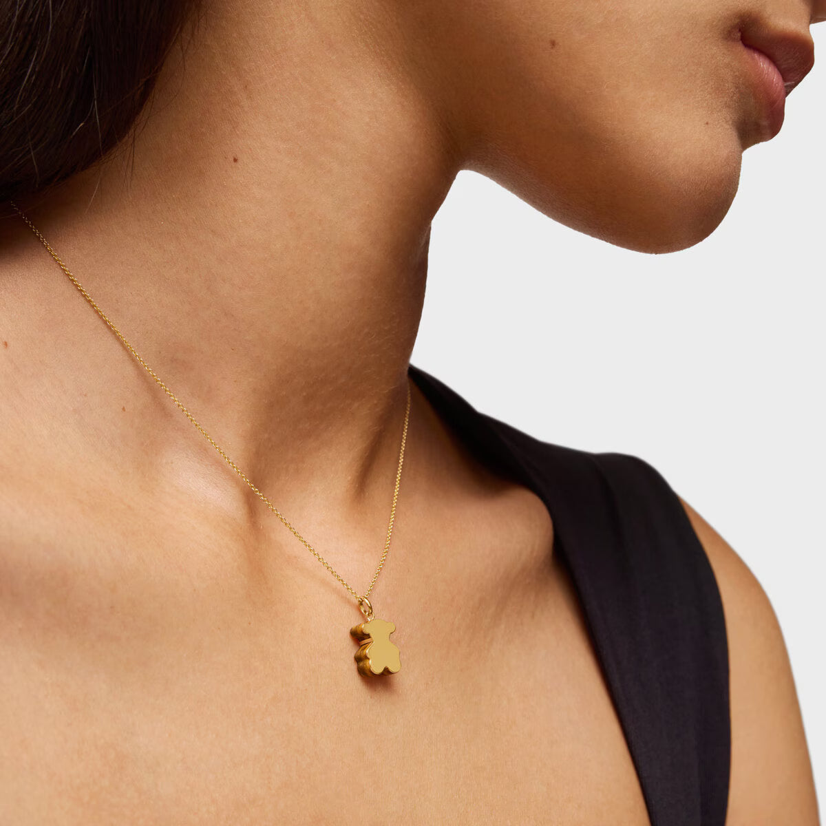 טואוס תליון דובי TOUS 1950 מזהב עם אבן עין הנמר