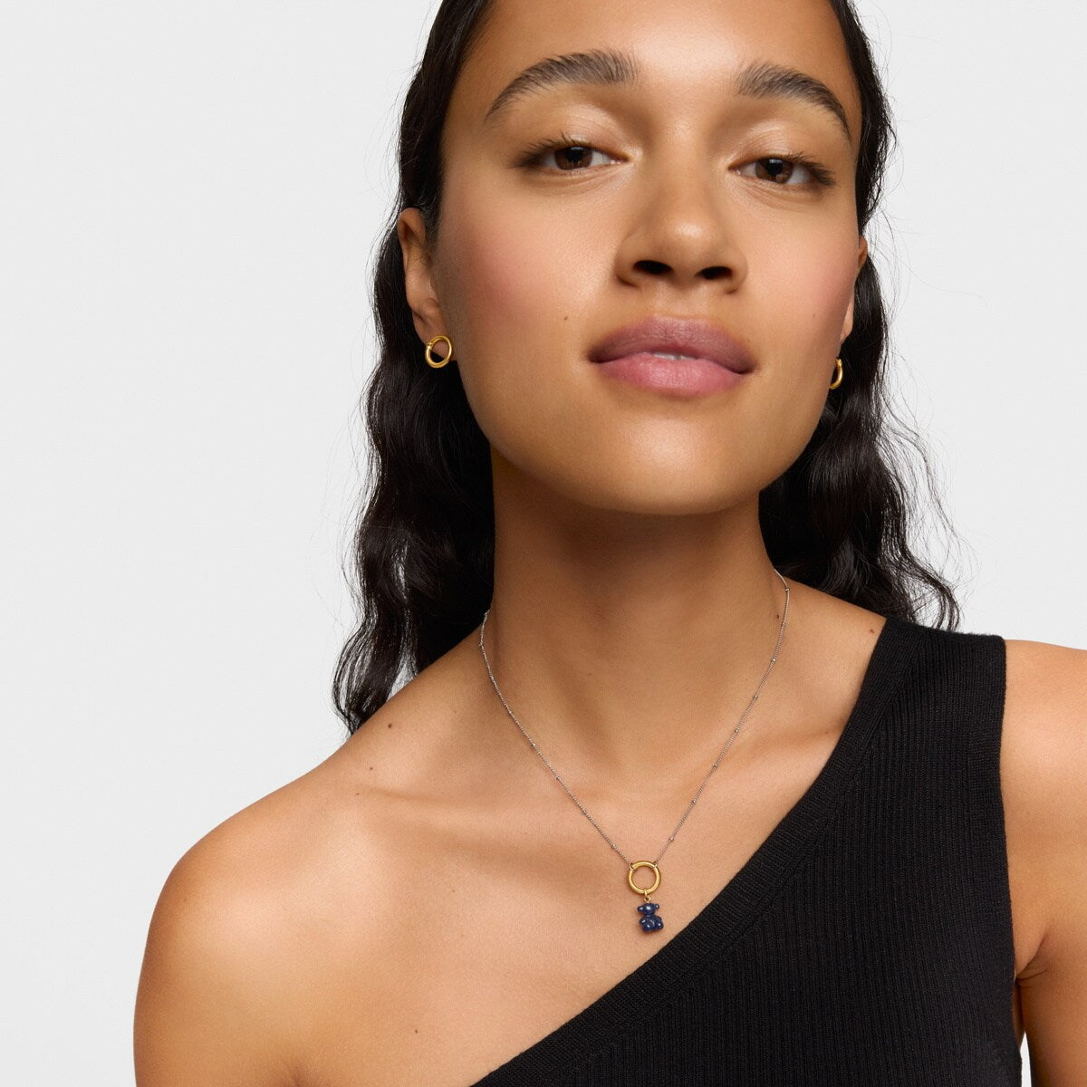 טואוס תליון דובי מאבן חן BOLD BEAR מזהב