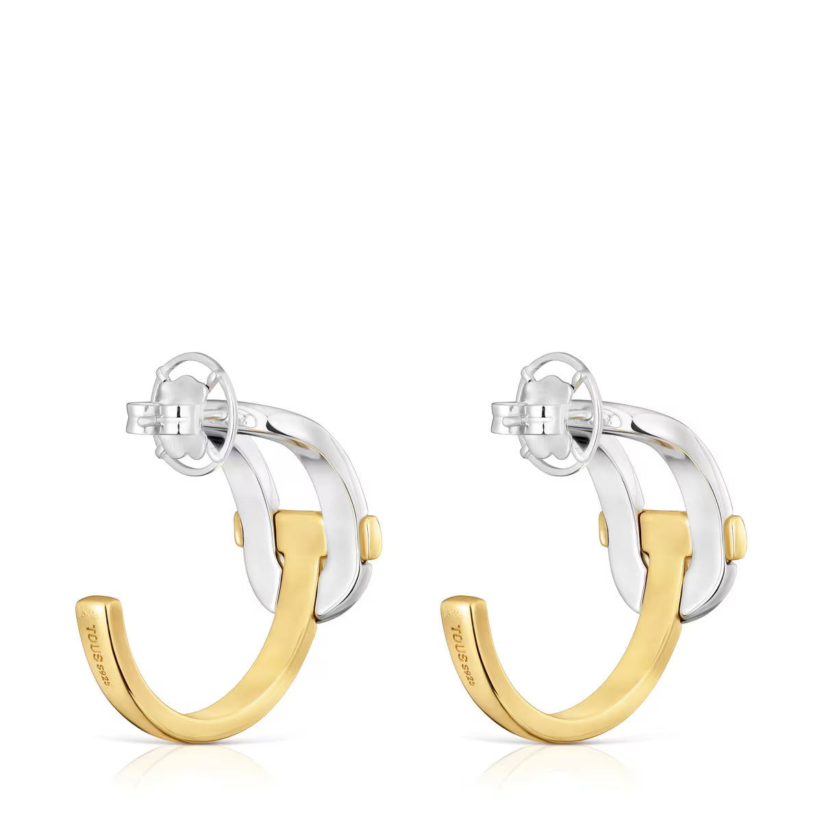 טואוס עגילי חישוק פתוחים MANIFESTO בשני גוונים