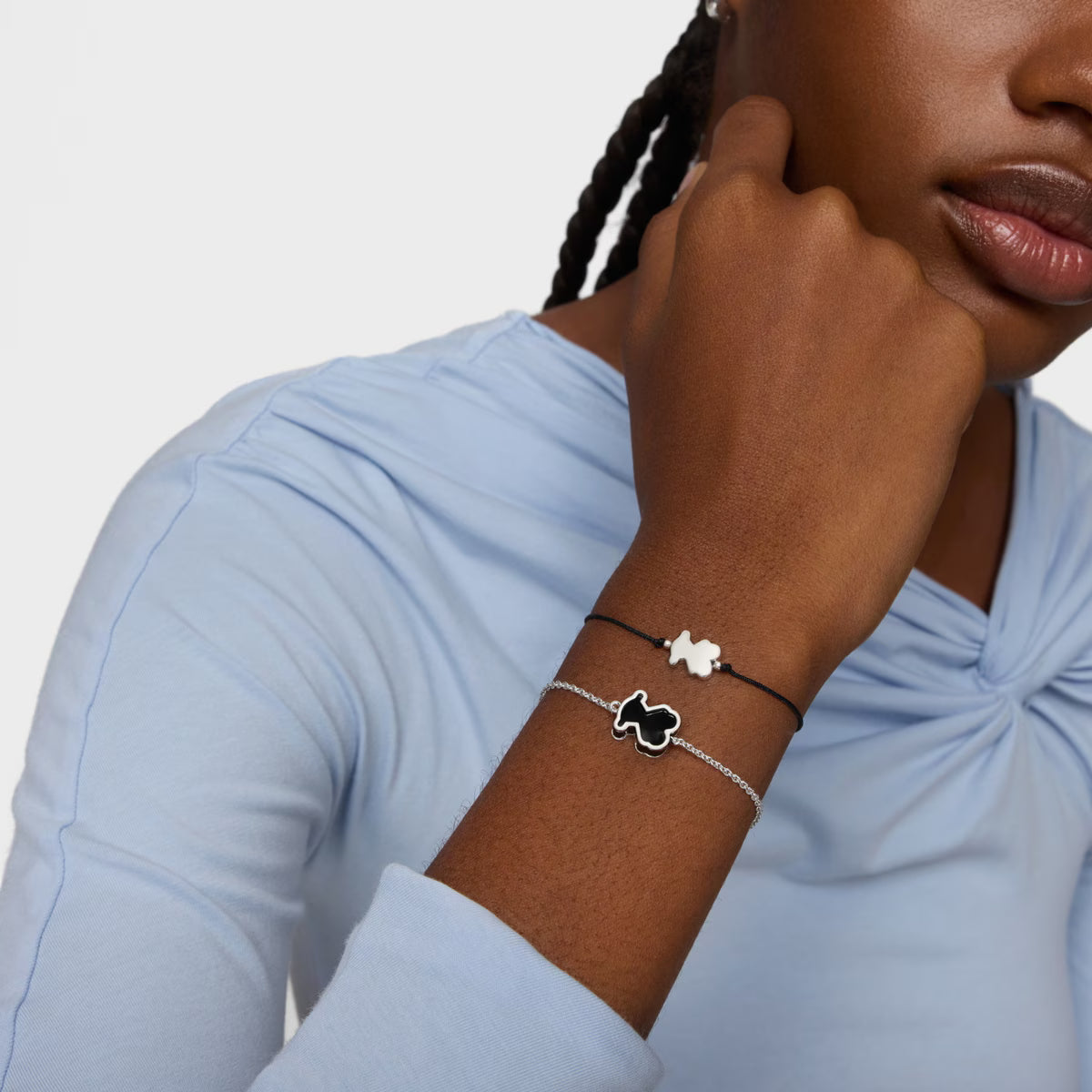 טואוס צמיד עם דובי GALAXY מכסף