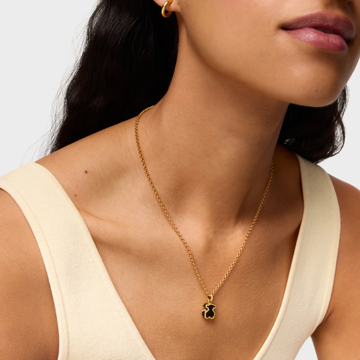 טואוס תליון דובי GALAXY מכסף ועליו זהב 18 קראט