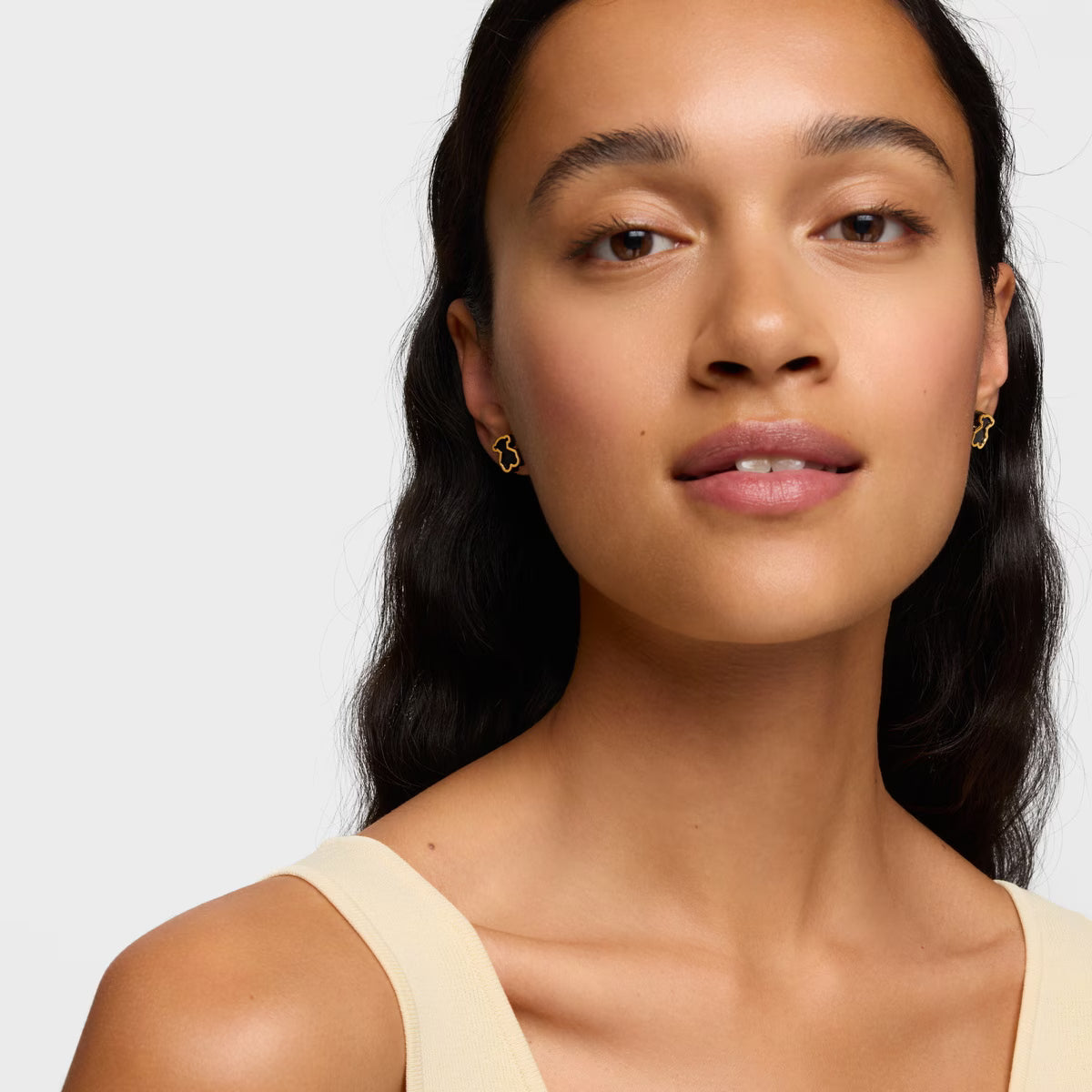 טואוס עגילי דובי GALAXY מכסף עליו זהב 18 קראט