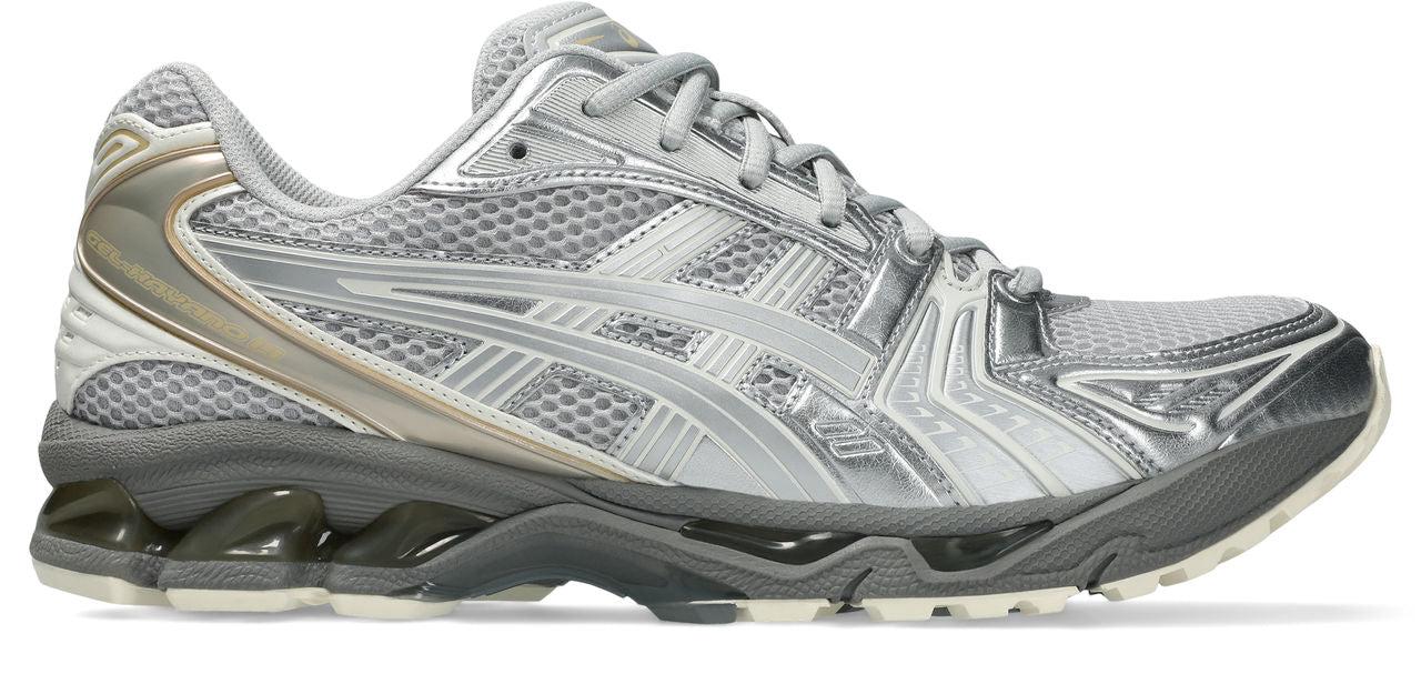 נעל ספורט אפורה לגברים עם רשת לנשימה וסוליה בולמת זעזועים