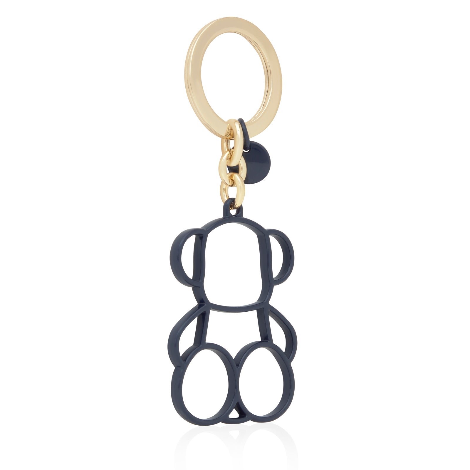 טואוס מחזיק מפתחות Silhouette Bold Bear בצבע כחול נייבי