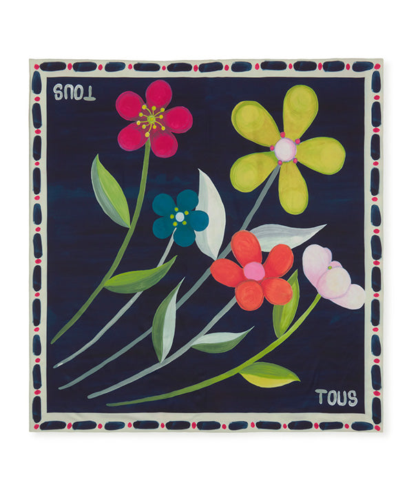 טואוס צעיף מרובע Summer Daisies‏ צבעוני