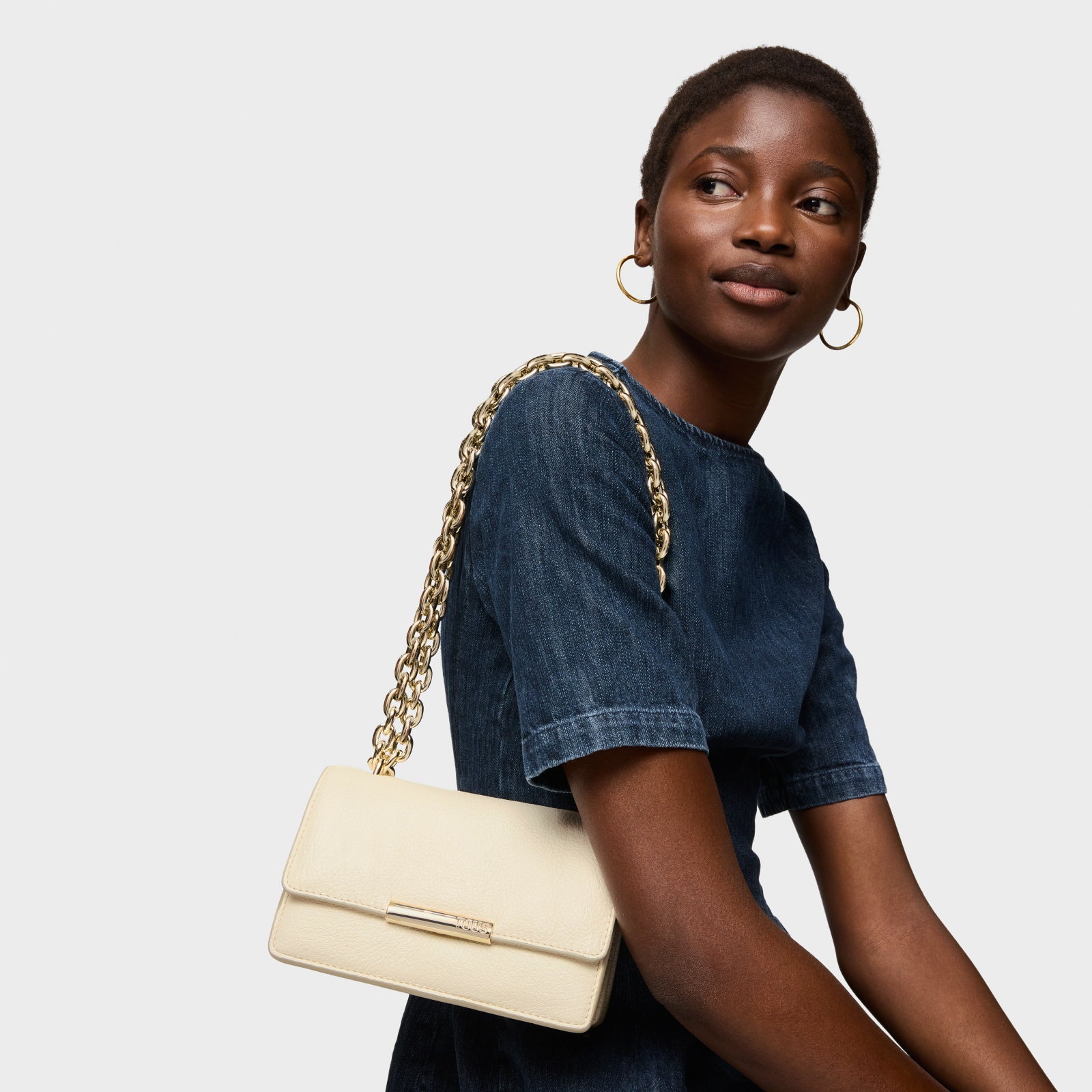 טואוס תיק כתף Audree בצבע בז'