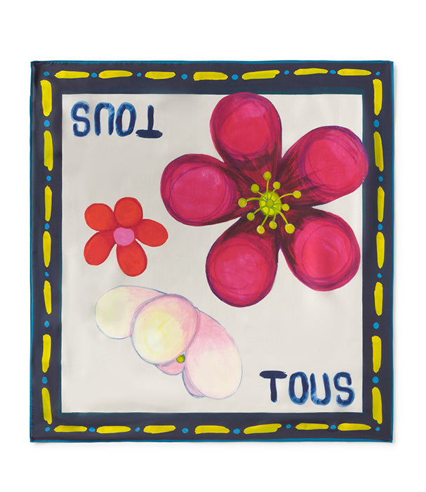 טואוס צעיף מרובע Summer Daisies‏ צבעוני
