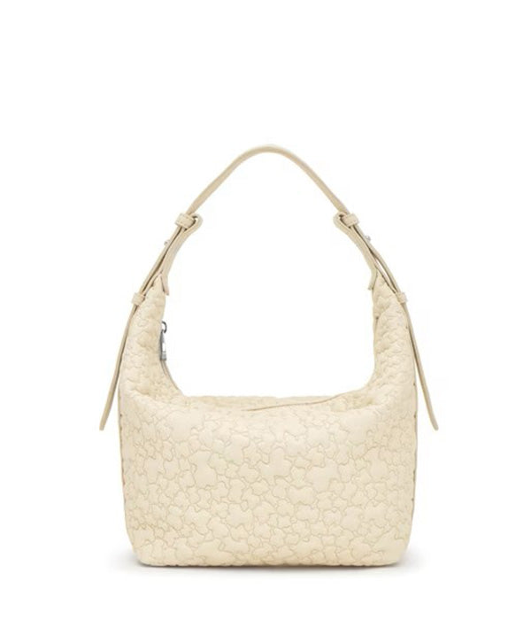 טואוס תיק צד Puffy Bear בצבע בז'