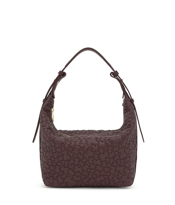 טואוס תיק צד Puffy Bear בצבע בורדו