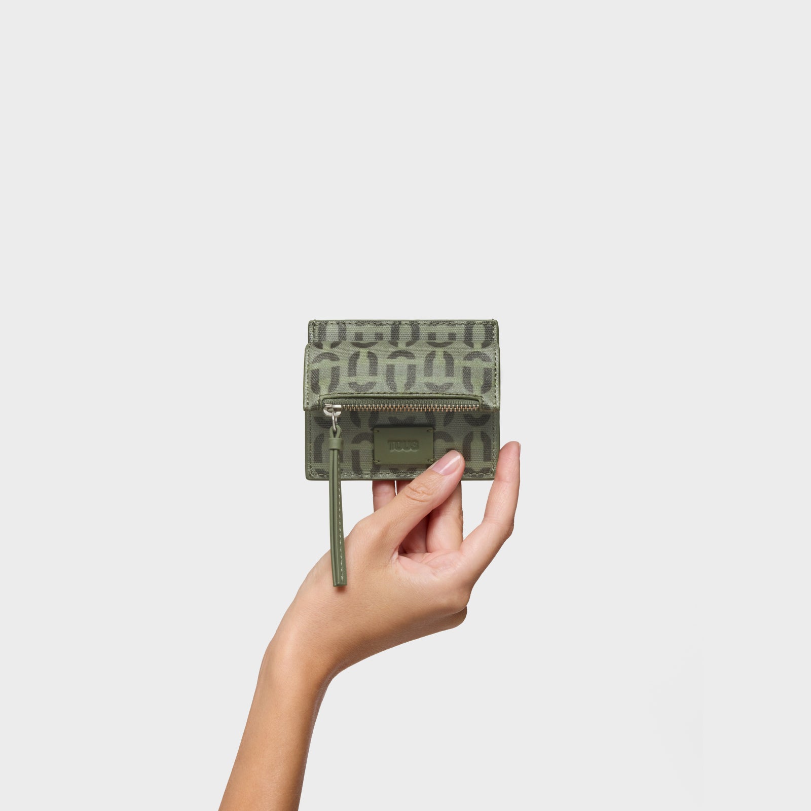 טואוס ארנק Double Way Manifesto בצבע חאקי