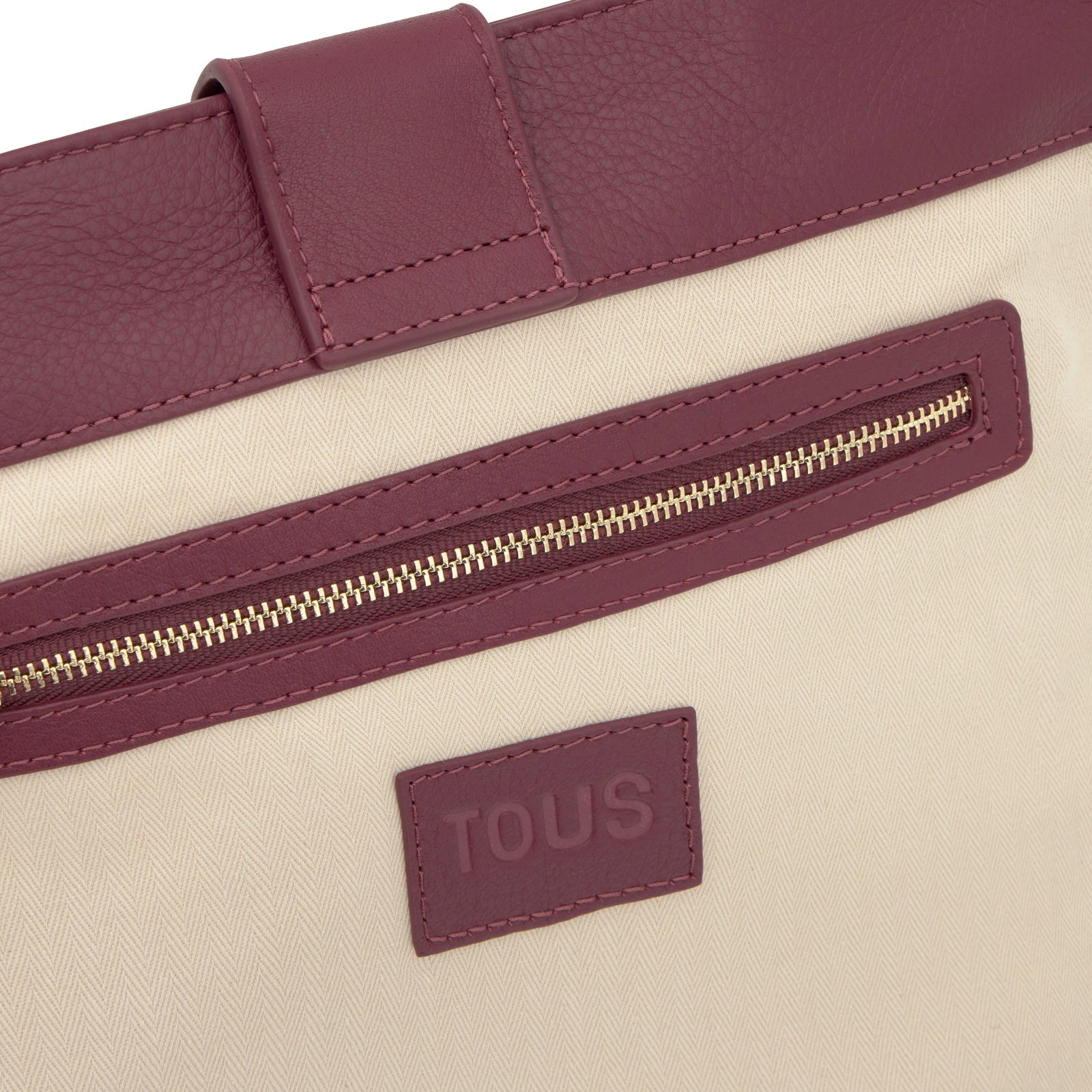 טואוס תיק צד בורדו HOLD עשוי מעור